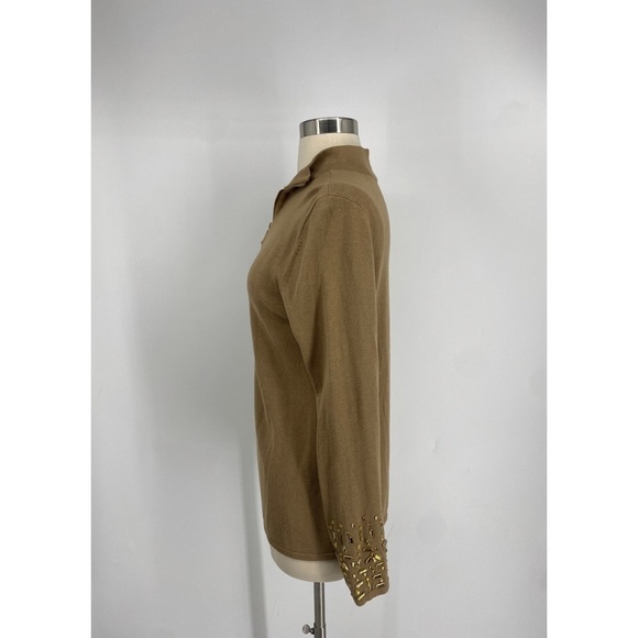 Chicos Bejeweled Long Sleeves Mock Neck Sweater - Picture 4 of 11